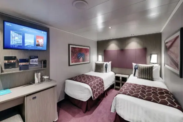 Cozy cruise cabin interior