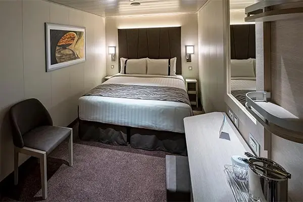 Cozy cruise cabin interior