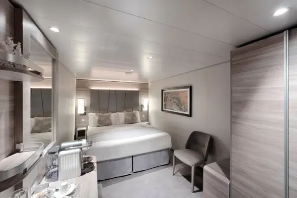 Spacious cruise suite room