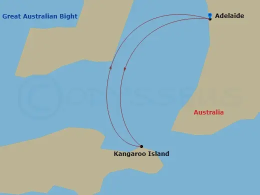 Itinerary schematic diagram