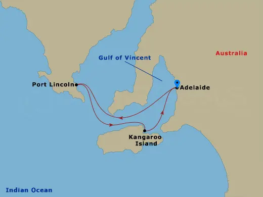 Itinerary schematic diagram