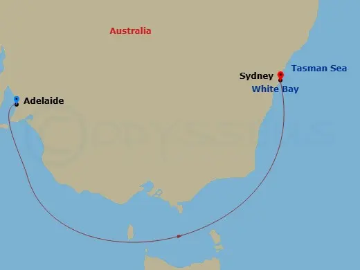 Itinerary schematic diagram
