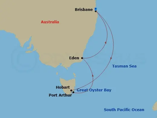 Itinerary schematic diagram