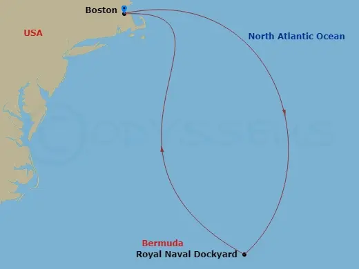 Itinerary schematic diagram