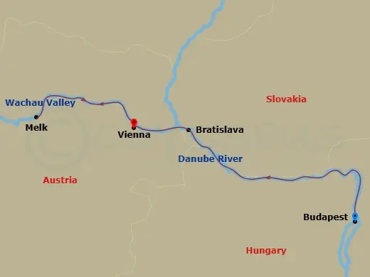 Itinerary schematic diagram