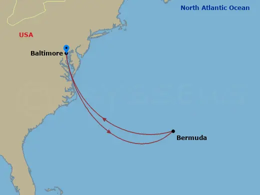 Itinerary schematic diagram