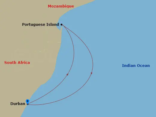 Itinerary schematic diagram