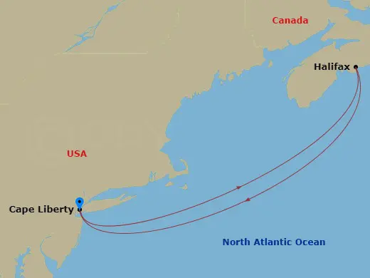 Itinerary schematic diagram