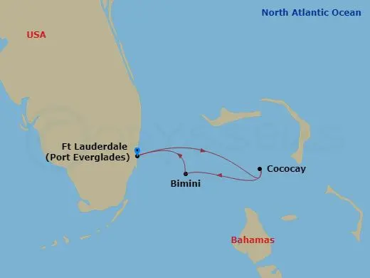 Itinerary schematic diagram