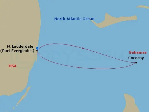 Itinerary schematic diagram