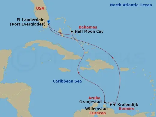 Itinerary schematic diagram