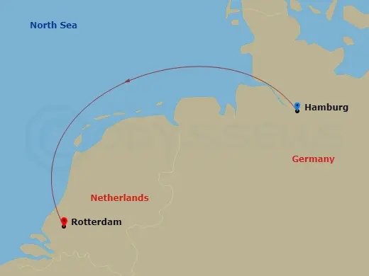 Itinerary schematic diagram