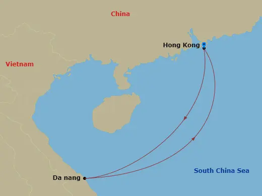 Itinerary schematic diagram