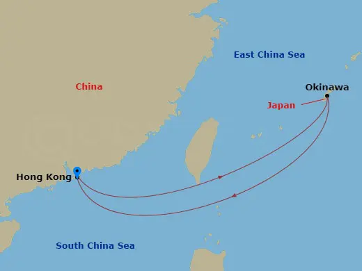 Itinerary schematic diagram