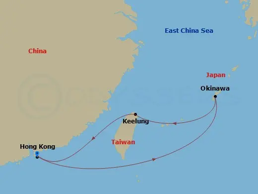 Itinerary schematic diagram