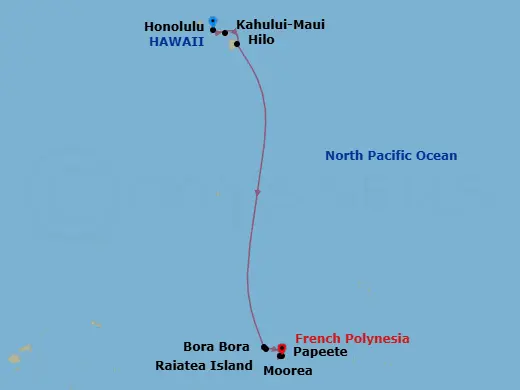 Itinerary schematic diagram