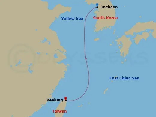 Itinerary schematic diagram