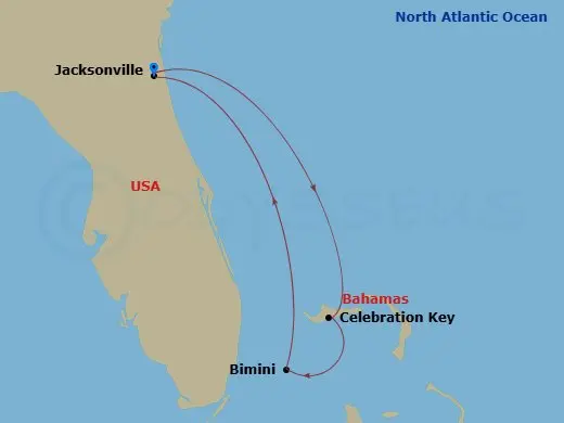 Itinerary schematic diagram
