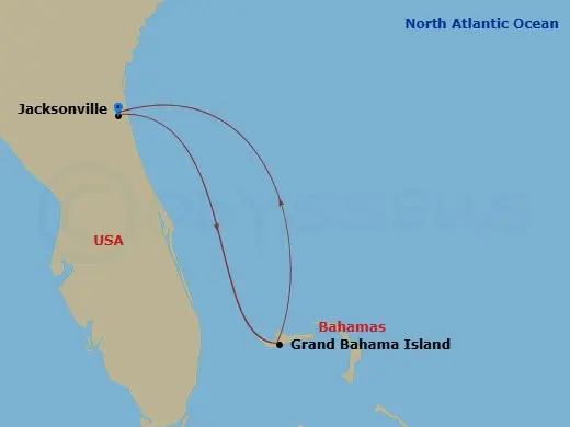 Itinerary schematic diagram