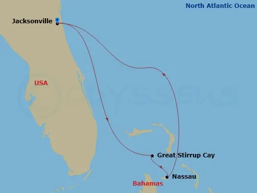 Itinerary schematic diagram
