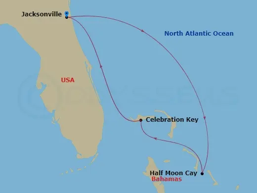 Itinerary schematic diagram