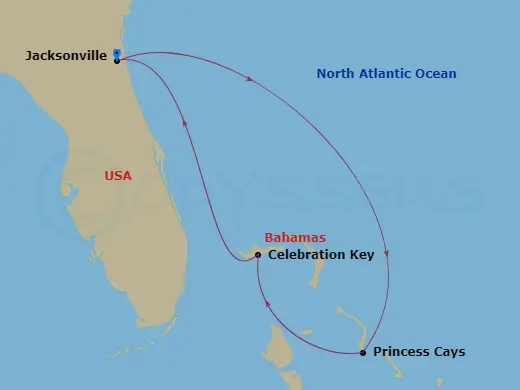 Itinerary schematic diagram