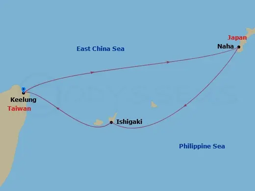 Itinerary schematic diagram