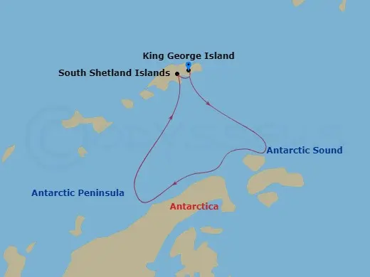 Itinerary schematic diagram