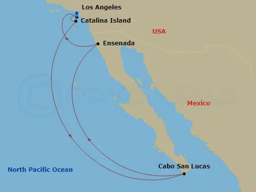 Itinerary schematic diagram