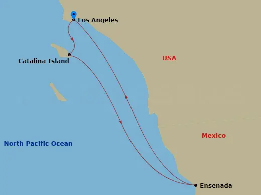 Itinerary schematic diagram