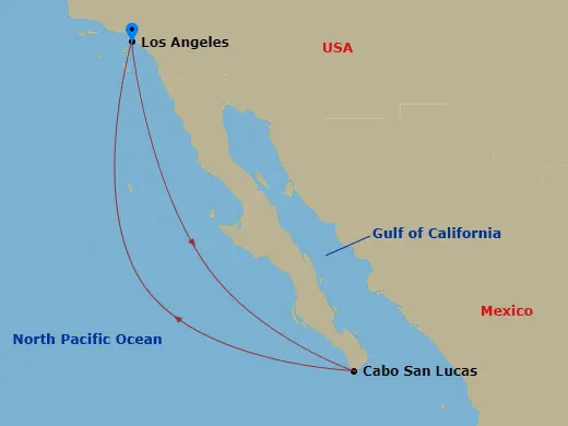 Itinerary schematic diagram