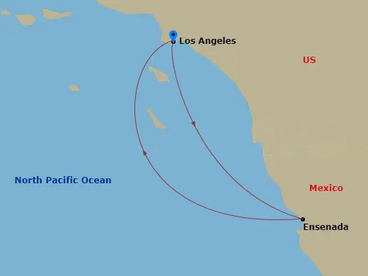 Itinerary schematic diagram