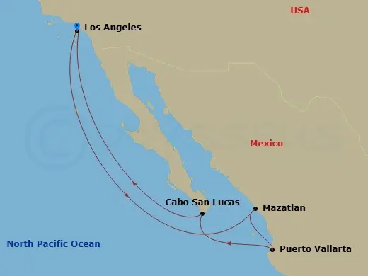 Itinerary schematic diagram