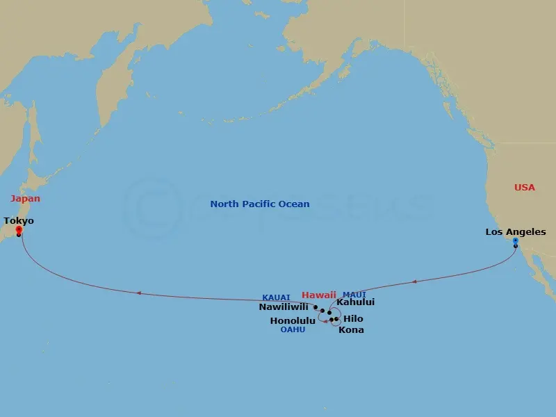 Itinerary schematic diagram