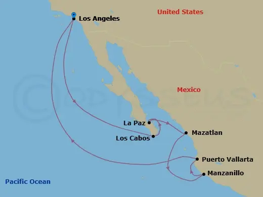 Itinerary schematic diagram