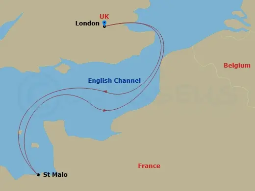Itinerary schematic diagram