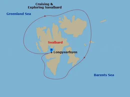 Itinerary schematic diagram