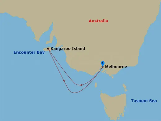 Itinerary schematic diagram