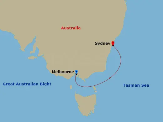 Itinerary schematic diagram