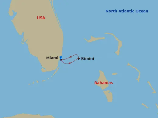 Itinerary schematic diagram