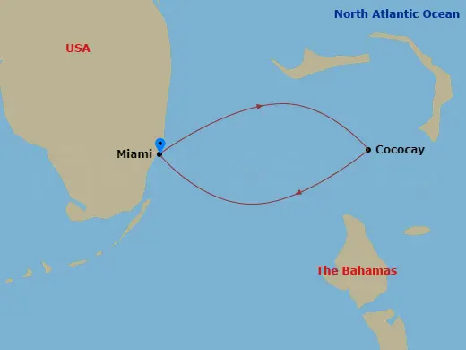 Itinerary schematic diagram