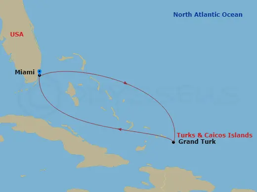 Itinerary schematic diagram