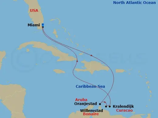 Itinerary schematic diagram