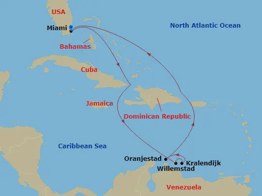 Itinerary schematic diagram