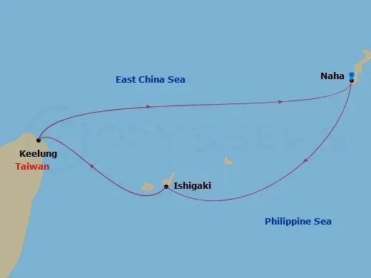 Itinerary schematic diagram