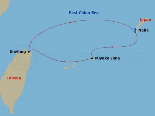 Itinerary schematic diagram