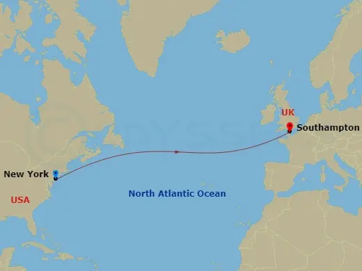 Itinerary schematic diagram