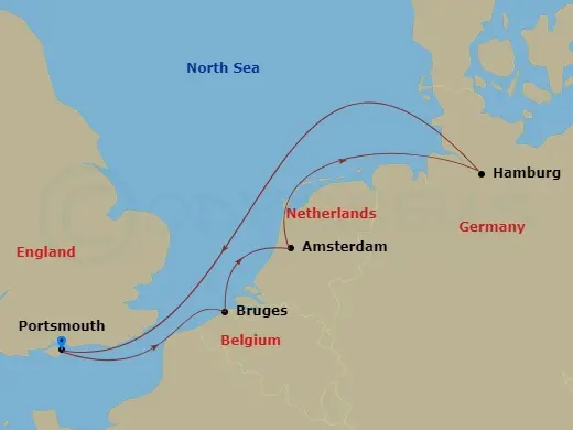 Itinerary schematic diagram