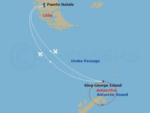 Itinerary schematic diagram