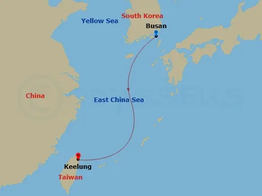 Itinerary schematic diagram